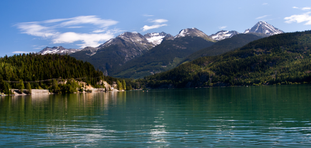 Whistler lake in the summer Whistler lake in the summer